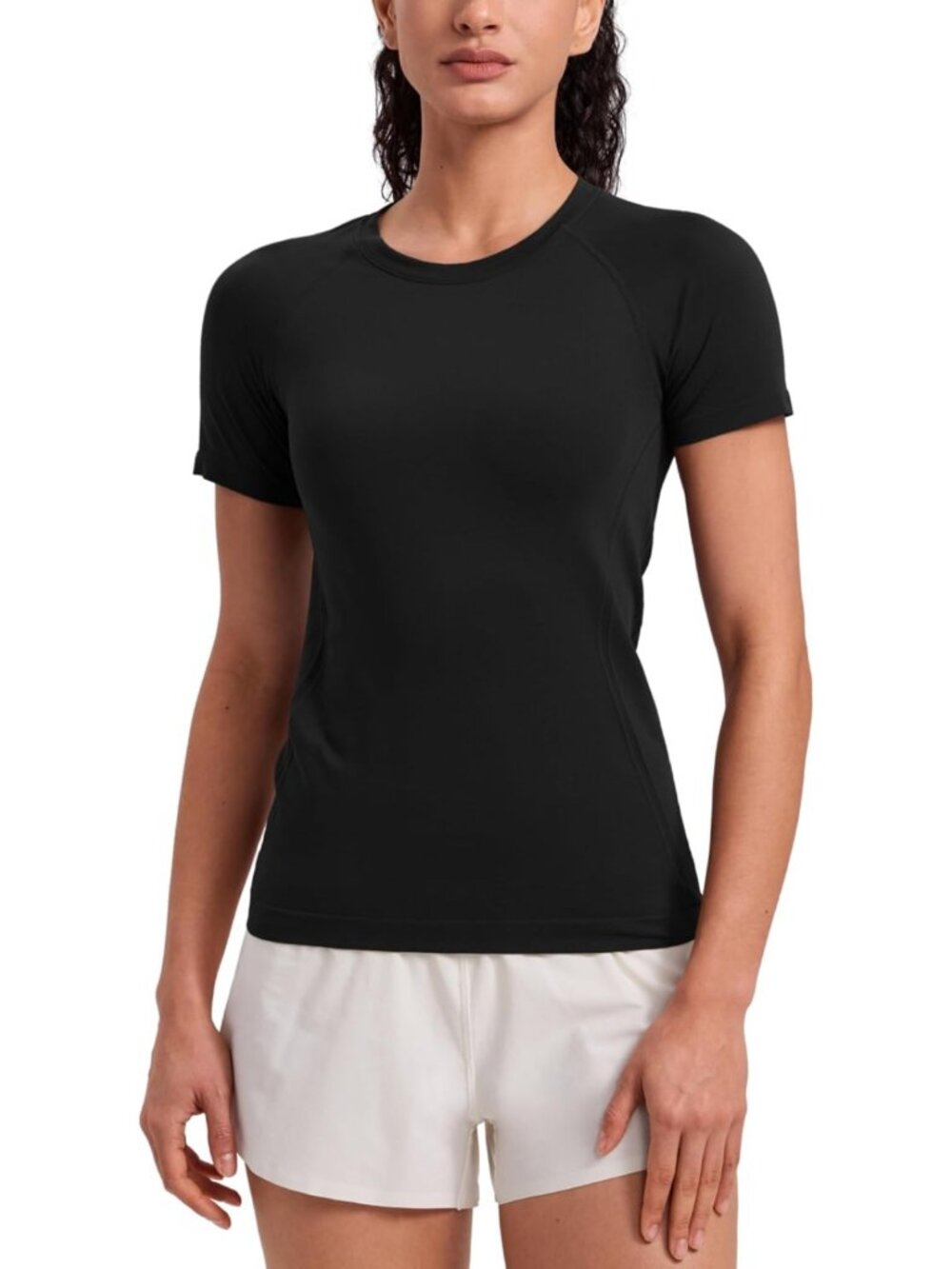 Seamless Hip Length T-Shirt for Yoga, Fitness & Everyday Wear - Soft & Stretchy